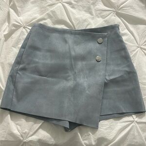 Zara Suede Blue Skort
